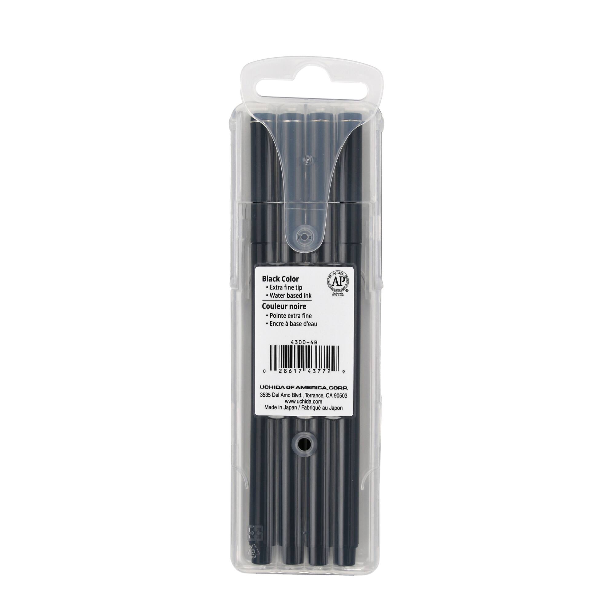 Marvy® Uchida LePen® Extra Fine Black Pens, 4ct.